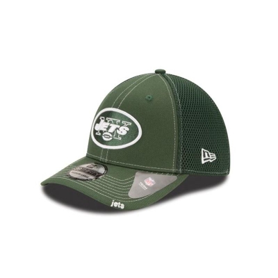 Black New York Jets Hat - New Era NFL Neo 39THIRTY Stretch Fit Caps USA4732089